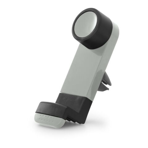 Werbeartikel EULER. Handyhalter aus ABS – Hellgrau – mit Logo bedruckt