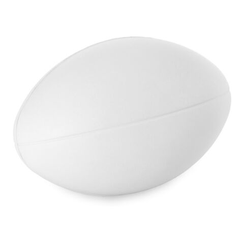 RUGBY. Anti-Stressball aus PU weiss | ohne Werbeanbringung | Nicht verfügbar | Nicht verfügbar | Nicht verfügbar