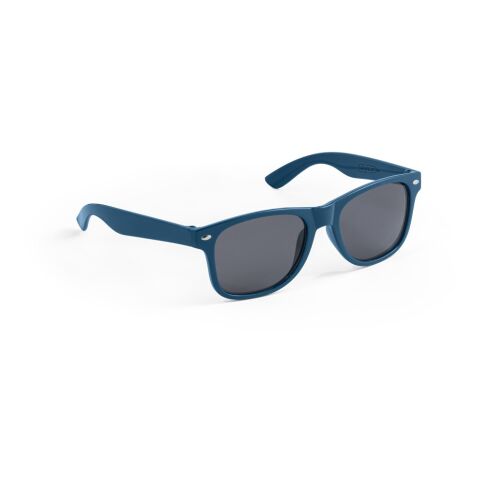 Werbeartikel SALEMA. Recyceltem Polyester (100% rPET) Sonnenbrille – Blau – mit Logo bedruckt