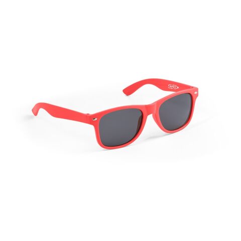 Werbeartikel SALEMA. Recyceltem Polyester (100% rPET) Sonnenbrille – Rot – mit Logo bedruckt