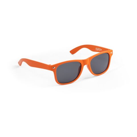 Werbeartikel SALEMA. Recyceltem Polyester (100% rPET) Sonnenbrille – Orange – mit Logo bedruckt