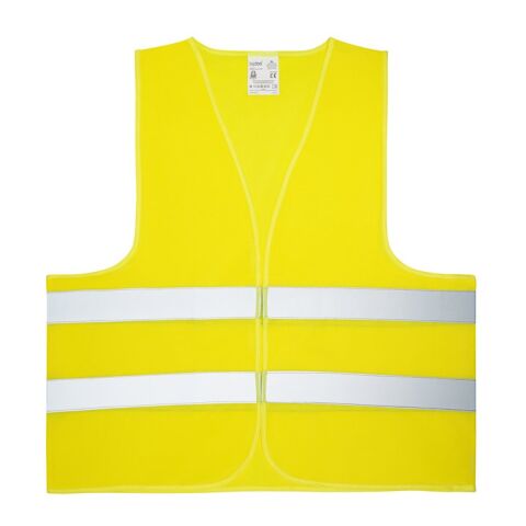 YELLOWSTONE. Reflektorweste aus 100% Polyester Gelb | ohne Werbeanbringung