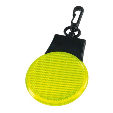 Werbeartikel NIBALI. Reflektorlicht mit 3 LEDs – gelb – mit Logo bedruckt