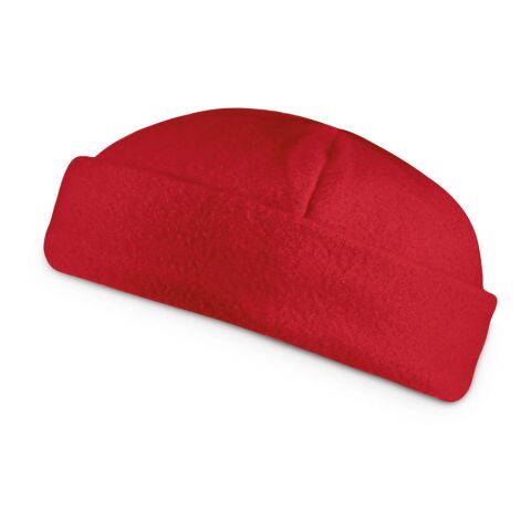 Werbeartikel TORY. Mütze aus Polarfleece (220 g/m²) – Rot – Cap / Kappe mit Logo bedruckt