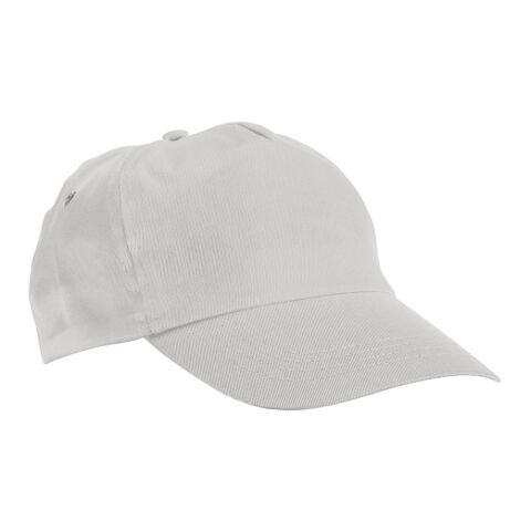 Werbeartikel RUFAI. Kappe aus 100% Baumwolle – hellgrau – mit Logo bedruckt