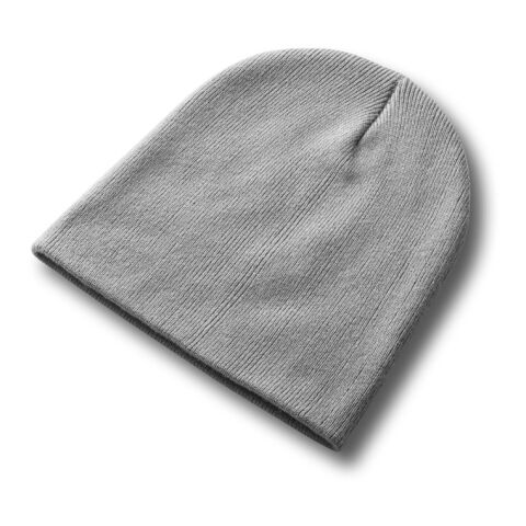 Werbeartikel HAWK. Unisex-Mütze aus recyceltem Polyester (100% rPET) – Hellgrau – mit Logo bedruckt