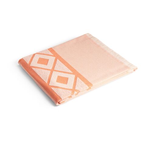 Werbeartikel MALEK. Multifunktions- und Badetuch (350g/m²) – Orange – mit Logo bedruckt