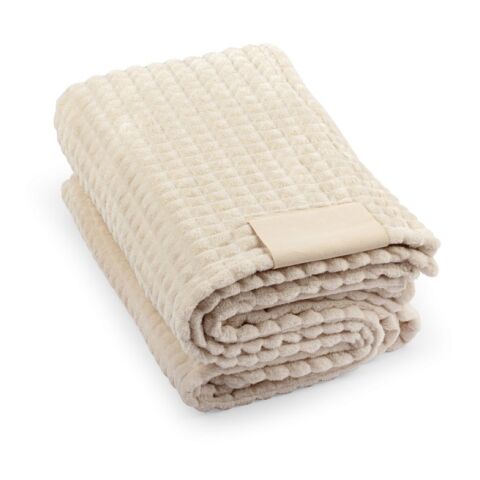 CELINE. Decke aus recyceltem Polyester (100 % rPET) Beige | ohne Werbeanbringung | Nicht verfügbar | Nicht verfügbar | Nicht verfügbar