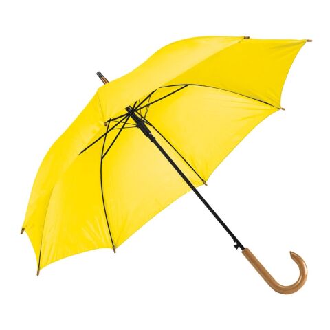 PATTI. Regenschirm aus 190T-Polyester mit automatischer Öffnung Gelb | ohne Werbeanbringung