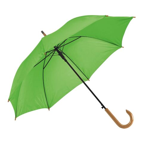 PATTI. Regenschirm aus 190T-Polyester mit automatischer Öffnung Hellgrün | ohne Werbeanbringung