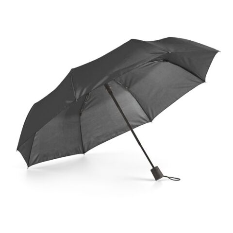 Faltbarer Regenschirm 190T Polyester Schwarz | ohne Werbeanbringung | ohne Werbeanbringung | Nicht verfügbar