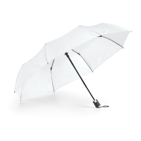 Faltbarer Regenschirm 190T Polyester Weiß | ohne Werbeanbringung | ohne Werbeanbringung | Nicht verfügbar