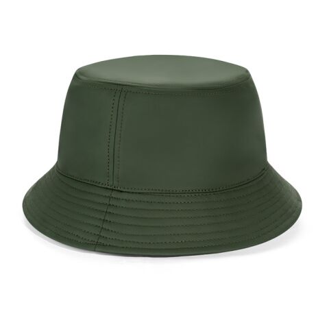 Werbeartikel MASON. Hut aus recyceltem Polyester (100% rPET) – Dunkelgrün – mit Logo bedruckt