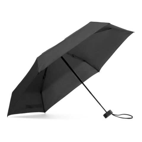 EMMA. Kompakter 19-Zoll-Mini-Regenschirm aus Pongee 190T schwarz
