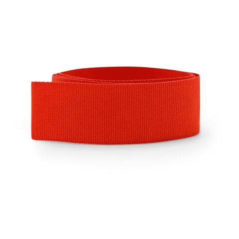 Werbeartikel BORTUNE. Hutband aus 100% Polyester – rot – Hut mit Logo bedruckt