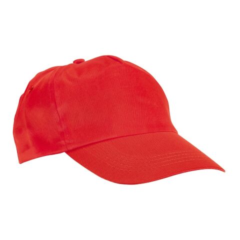 CAMPBEL. Kappe aus Polyester Rot | ohne Werbeanbringung