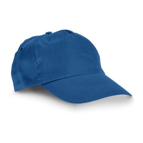 Werbeartikel CAMPBEL. Kappe aus Polyester – Königsblau – Cap / Kappe mit Logo bedruckt