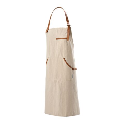allbranded Gastro-Werbemittel Schürze Goya – beige – mit Logodruck 80x100cm