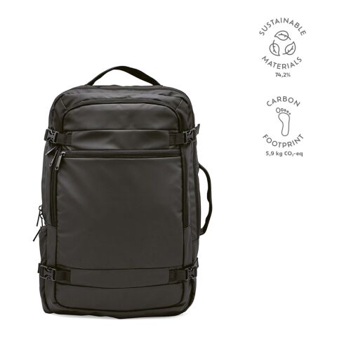 Galindo Rucksack 22L rPET Schwarz | ohne Werbeanbringung