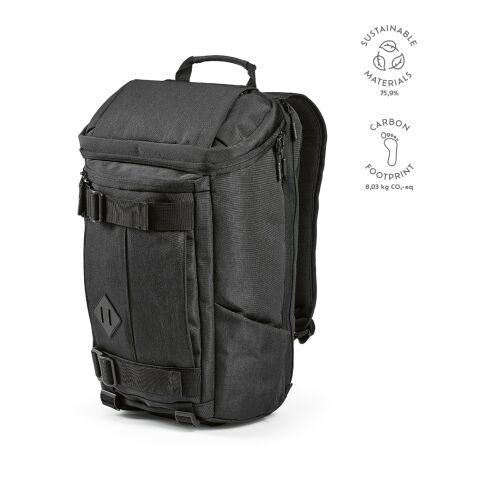 Paso Rucksack 20L rPET Schwarz | ohne Werbeanbringung