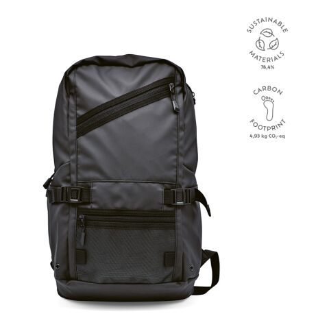 Rivin Rucksack 18L rPET Schwarz | ohne Werbeanbringung