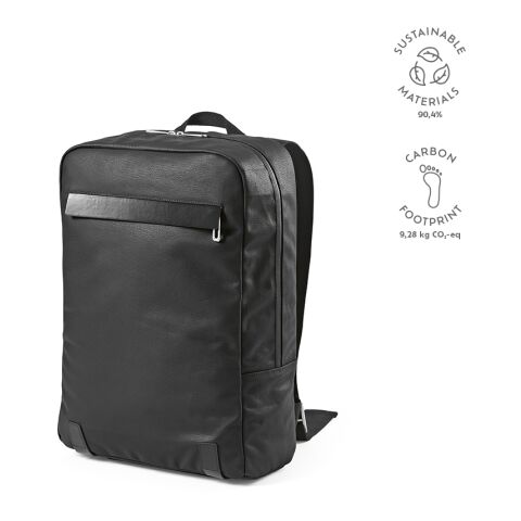 Vienna Rucksack 23L recy. Baumwolle 340 gsm Schwarz | ohne Werbeanbringung