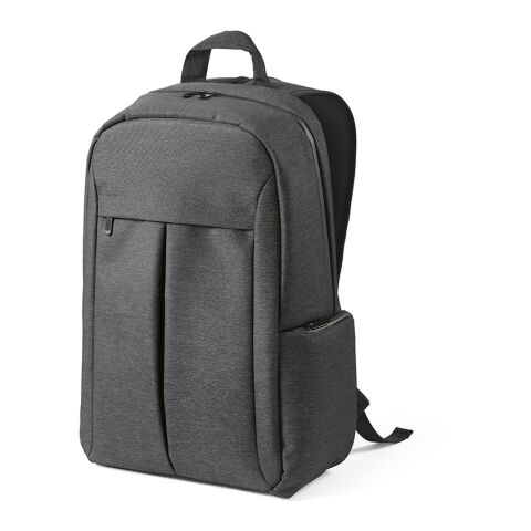 Werbeartikel Madrid 22L Rucksack aus recy.Nylon und rPET. Laptops bis 17" | Dunkelgrau | mit Logo bedrucken