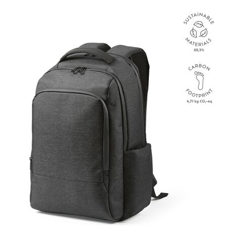 New York Laptop Rucksack 20L recy. Nylon Schwarz | ohne Werbeanbringung