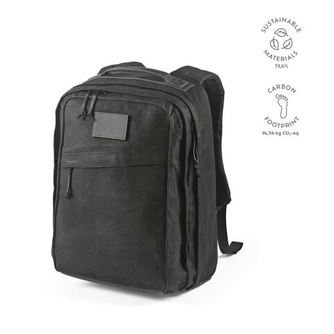 Cape Town Rucksack 27L rPET 230 gsm Schwarz | ohne Werbeanbringung