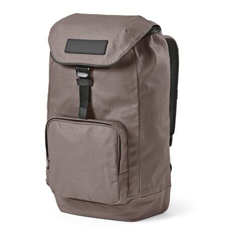 Werbeartikel Copenhagen 20 L Rucksack recy.Baumwolle 240gsm für Laptops bis 15.6" – grau – mit Logo bedruckt