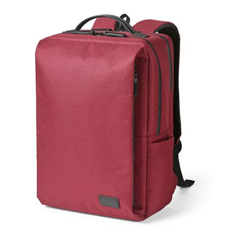 Oslo 20L Rucksack aus rPET. Wasserdichte Zippers.Laptops bis 17&quot; Rot | ohne Werbeanbringung | Nicht verfügbar | Nicht verfügbar | Nicht verfügbar