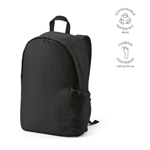 Tallin Rucksack 23L rPET Schwarz | ohne Werbeanbringung