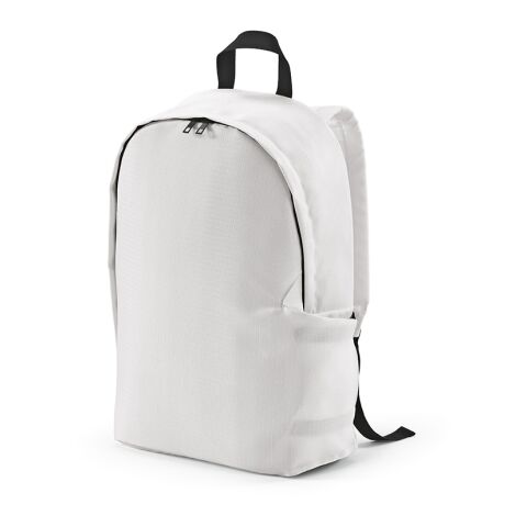 Mitarbeitergeschenk Rucksack Tallin – weiß – mit Logo bedruckt 23L mit Laptopfach als nachhaltiger Backpack für das Onboarding