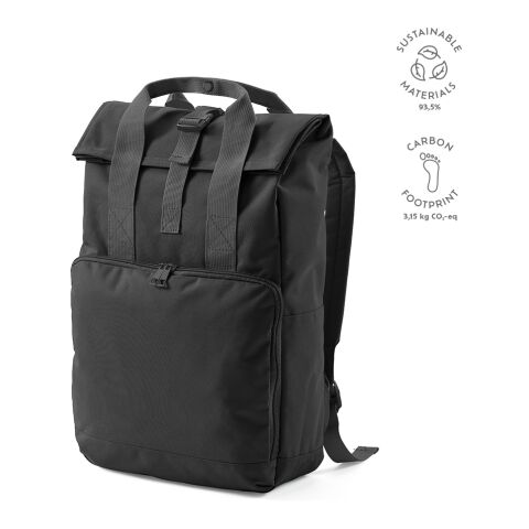 Warsaw Rucksack 20L rPET Schwarz | ohne Werbeanbringung