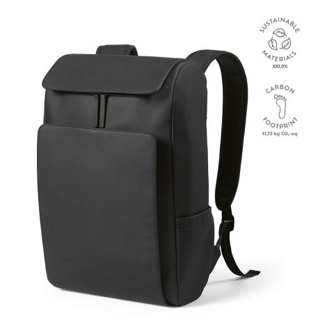 Lisbon Rucksack 20L recy. PU Schwarz | ohne Werbeanbringung