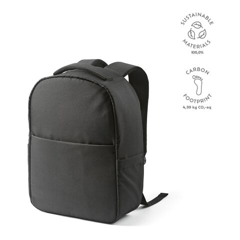 Budapest Rucksack 16L rPET Schwarz | ohne Werbeanbringung