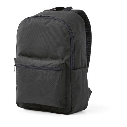 London Rucksack 12L aus rPET. Geeignet für Laptops bis 15,6". Schwarz