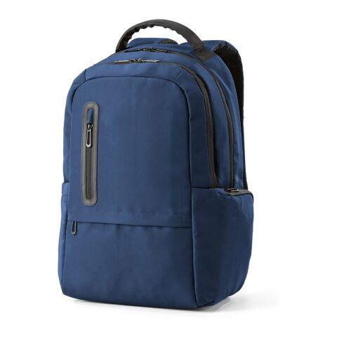 Chicago Rucksack 20L aus recy. PET. Geeignet für Laptops bis 17". Marineblau
