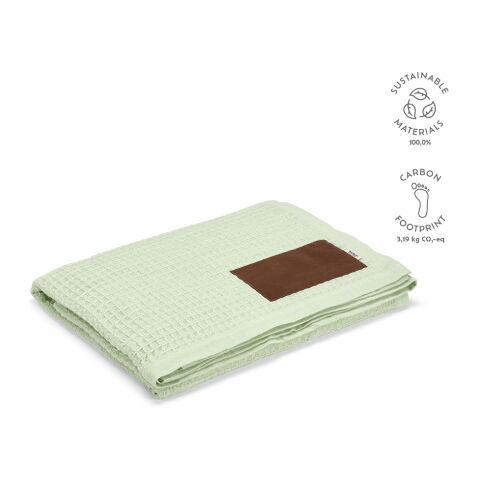 Giotto Decke recy. Baumwolle 200 gsm  Beige | ohne Werbeanbringung
