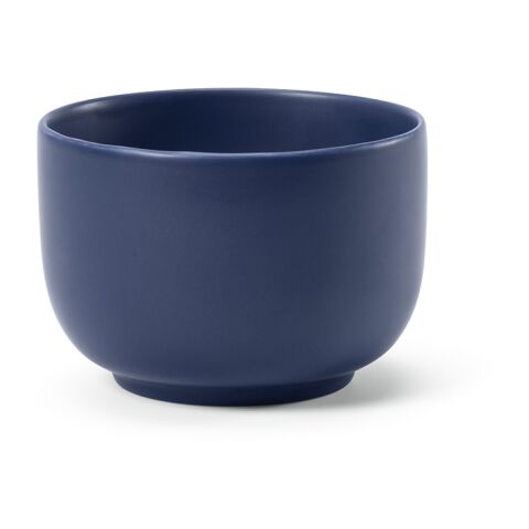Werbeartikel Michelangelo Schüssel aus Keramik, 860 ml. Matte Oberfläche – blau – mit Logo bedruckt