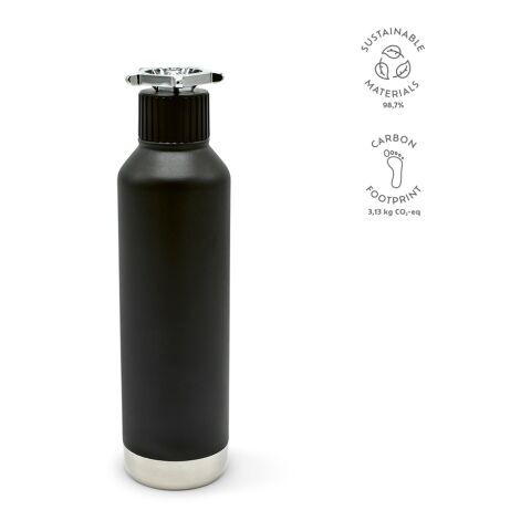 Spiglo Trinkflasche recy. Edelstahl 780 ml Schwarz | ohne Werbeanbringung