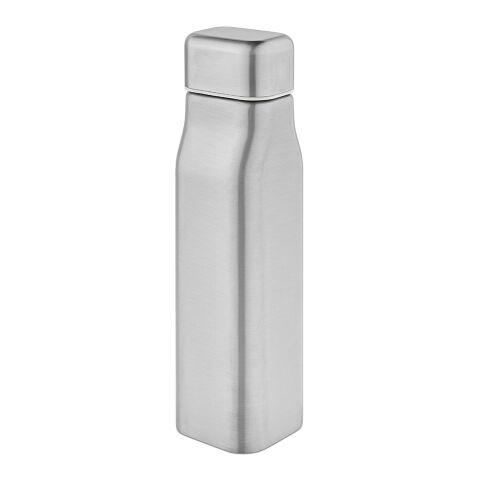 Werbeartikel Virtuos Trinkflasche aus recy.Edelstahl, 1030 ml. Auslaufsicher – silber – mit Logo bedruckt