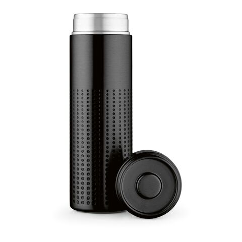 Perfora Trinkflasche aus recy.Edelstahl, 540ml. Doppelwandig Schwarz | ohne Werbeanbringung | Nicht verfügbar | Nicht verfügbar | Nicht verfügbar