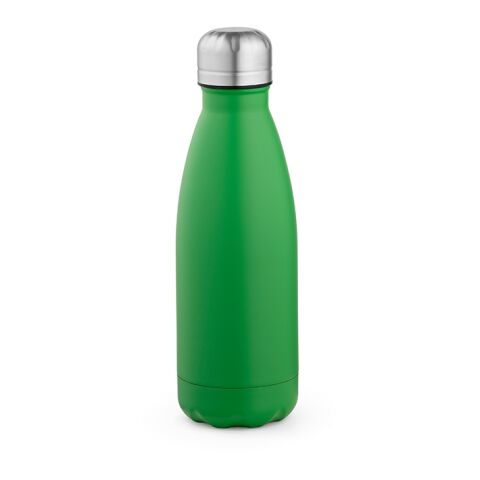 Werbeartikel Mississippi 450 Trinkflasche recy.Edelstahl, 430 ml. Doppelwandig – grün – mit Logo bedruckt