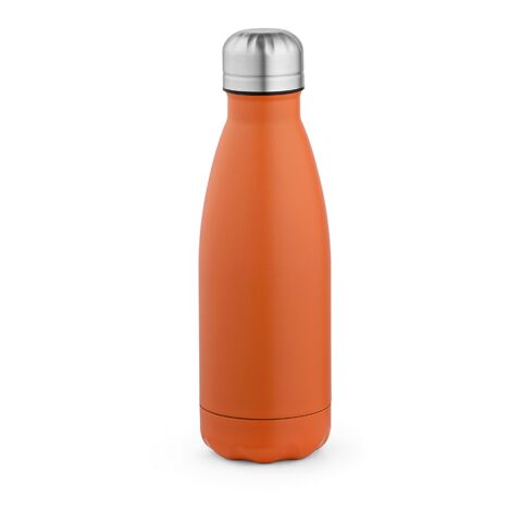 Werbeartikel Mississippi 450 Trinkflasche recy.Edelstahl, 430 ml. Doppelwandig – orange – mit Logo bedruckt