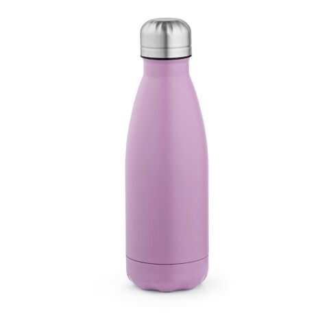 Werbeartikel Mississippi 450 Trinkflasche recy.Edelstahl, 430 ml. Doppelwandig – purpur – mit Logo bedruckt