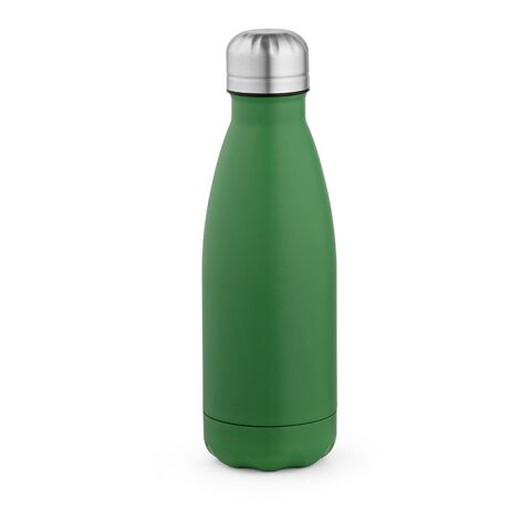 Werbeartikel Mississippi 450 Trinkflasche recy.Edelstahl, 430 ml. Doppelwandig – armeegrün – mit Logo bedruckt