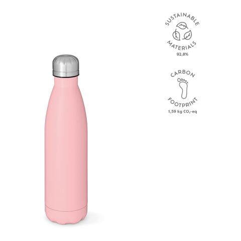 Mississippi 550 Trinkflasche recy.Edelstahl 535 ml Rosa | ohne Werbeanbringung