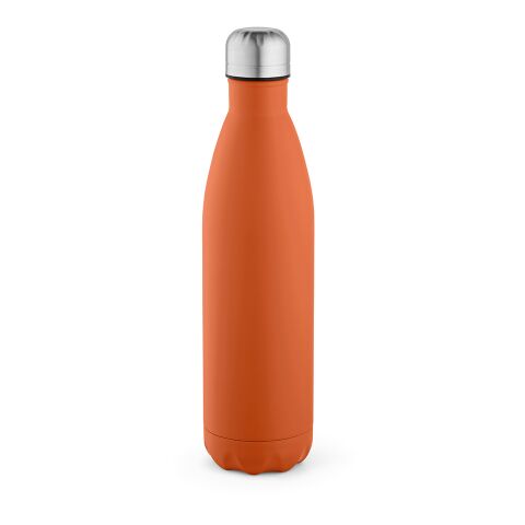 Werbeartikel Mississippi 800 Trinkflasche recy.Edelstahl, 810 ml. Auslaufsicher – orange – mit Logo bedruckt