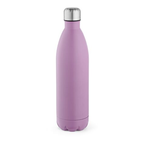 Werbeartikel Mississippi 1100 Trinkflasche recy.Edelstahl, 1100 ml. Doppelwandig – purpur – mit Logo bedruckt